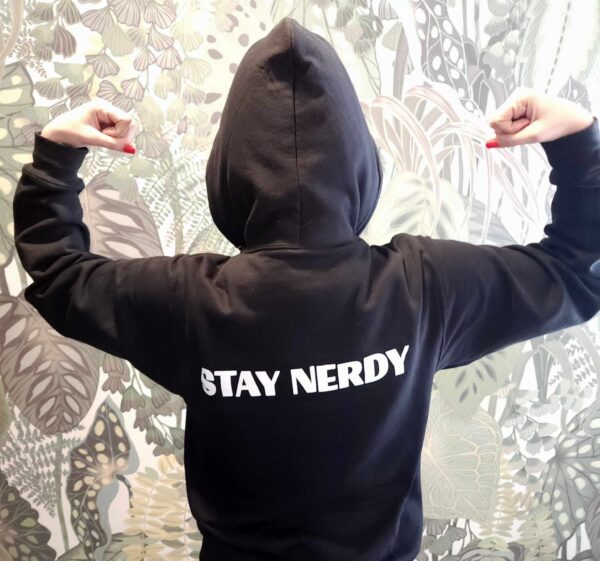 Nerdy Llama Zip Up Hoodies - Image 4
