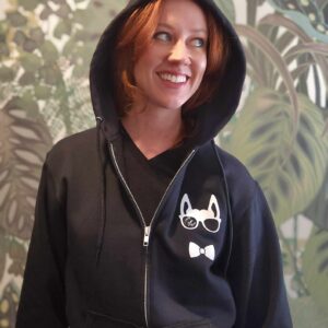 Nerdy Llama Zip Up Hoodies